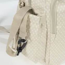 ساک لوازم کوله ای بژ واکینگ مام مدل HAPPY CHIC