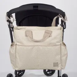 ساک لوازم کودک بژ واکینگ مام مدل HAPPY CHIC