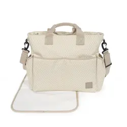 ساک لوازم کودک بژ واکینگ مام مدل HAPPY CHIC