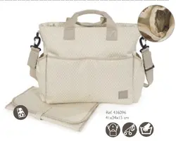 ساک لوازم کودک بژ واکینگ مام مدل HAPPY CHIC