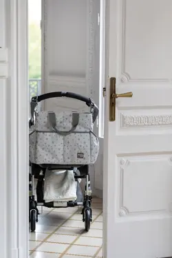 ساک لوازم کودک طوسی واکینگ مام مدل INSPIRATION