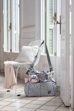 ساک لوازم کودک طوسی واکینگ مام مدل INSPIRATION