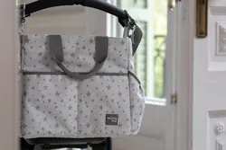 ساک لوازم کودک طوسی واکینگ مام مدل INSPIRATION