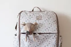 ساک لوازم کوله ای بژ واکینگ مام مدل HAPPY ANIMALS