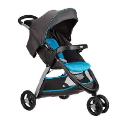 کالسکه طوسی آبی سه چرخ گراکو GRACO مدل Fast Action Fold