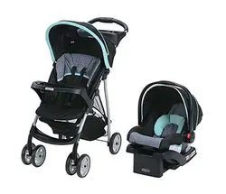 کالسکه و کریر مشکی آبی گراکو GRACO مدل Lite Rider Sully