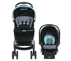 کالسکه و کریر مشکی آبی گراکو GRACO مدل Lite Rider Sully