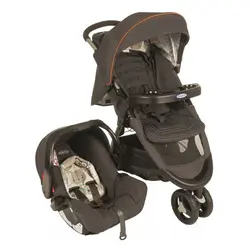 کالسکه و کریر قهوه ای سه چرخ گراکو GRACO مدل Fast Action Sport JB