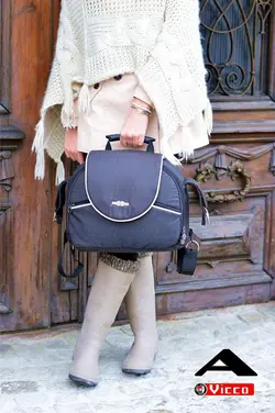 ست کالسکه مشکی 4 تکه آدامکس مدل VICCO R11