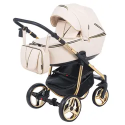 ست کالسکه چرم کرم 4 تکه آدامکس مدل 305 SIERRA