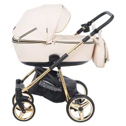 ست کالسکه چرم کرم 4 تکه آدامکس مدل 305 SIERRA