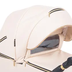 ست کالسکه چرم کرم 4 تکه آدامکس مدل 305 SIERRA