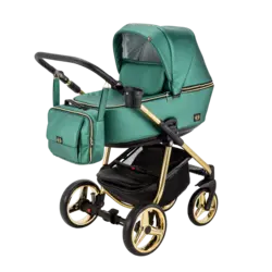 ست کالسکه سبز چرم 4 تکه آدامکس مدل216 REGGIO SHINE