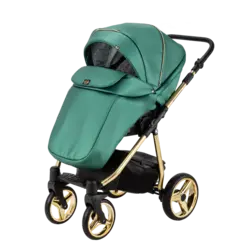 ست کالسکه سبز چرم 4 تکه آدامکس مدل216 REGGIO SHINE