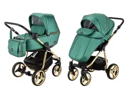 ست کالسکه سبز چرم 4 تکه آدامکس مدل216 REGGIO SHINE