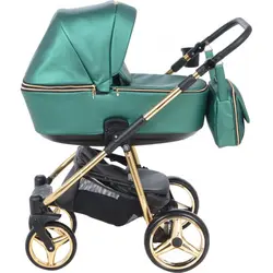 ست کالسکه سبز چرم 4 تکه آدامکس مدل216 REGGIO SHINE