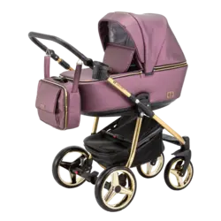 ست کالسکه بنفش چرم 4 تکه آدامکس مدل233 REGGIO SHINE