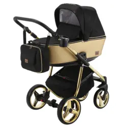 ست کالسکه مشکی طلایی 4 تکه آدامکس مدل REGGIO SE Y828