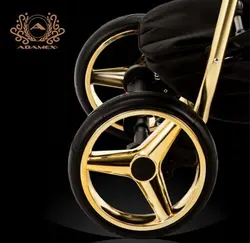 ست کالسکه مشکی طلایی 4 تکه آدامکس مدل REGGIO SE Y828