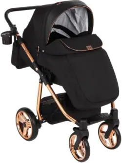 ست کالسکه مشکی بژ 4 تکه آدامکس مدل REGGIO SE Y302