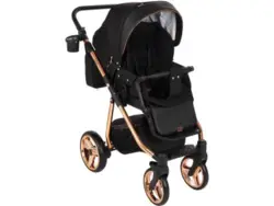 ست کالسکه مشکی بژ 4 تکه آدامکس مدل REGGIO SE Y302