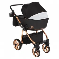 ست کالسکه مشکی بژ 4 تکه آدامکس مدل REGGIO SE Y302