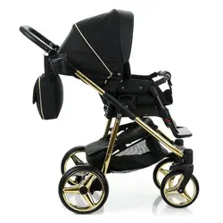 ست کالسکه مشکی طلایی 4 تکه آدامکس مدل REGGIO SE Y85