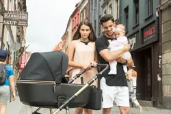 ست کالسکه مشکی طلایی 4 تکه آدامکس مدل REGGIO SE Y85