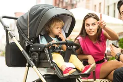 ست کالسکه مشکی طلایی 4 تکه آدامکس مدل REGGIO SE Y85