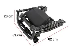 ست کالسکه مشکی طوسی 4 تکه آدامکس مدل REGGIO Y37