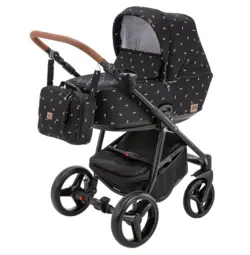 ست کالسکه مشکی 4 تکه آدامکس مدل REGGIO Y115