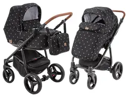 ست کالسکه مشکی 4 تکه آدامکس مدل REGGIO Y115