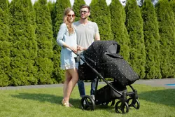 ست کالسکه مشکی 4 تکه آدامکس مدل REGGIO Y115