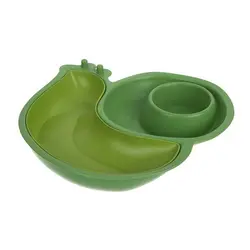 ظرف غذاخوری کودک گیاهی سبز موسیو بیبی MOSIO BABY