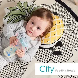 شیشه شیر طلقی آنتی کولیک صورتی 180میل فارلین FARLIN مدل CITY