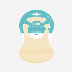 پیشبند سیلیکونی کاسه دار کرم بیبی جم BABYJEM