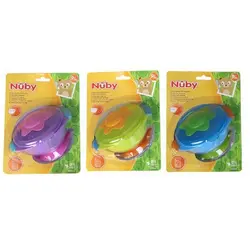 ظرف غذای کودک چسبانکی درب دار نابی NUBY