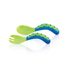 قاشق و چنگال غذاخوری کودک نابی Nuby