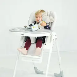 صندلی غذاخوری کودک قهوه ای Brevi مدل DOMINO