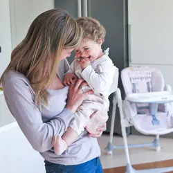 صندلی غذاخوری کودک طوسی ستاره Brevi مدل CONVIVIO