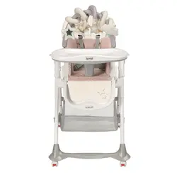 صندلی غذاخوری کودک پلی جیم دار Brevi مدل B.FUN دوخرس