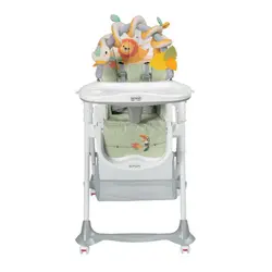 صندلی غذاخوری کودک پلی جیم دار Brevi مدل B.FUN شیر
