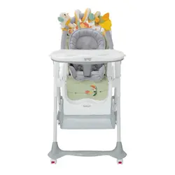 صندلی غذاخوری کودک پلی جیم دار Brevi مدل B.FUN شیر