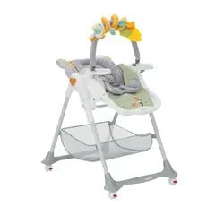 صندلی غذاخوری کودک پلی جیم دار Brevi مدل B.FUN شیر