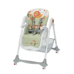 صندلی غذاخوری کودک پلی جیم دار Brevi مدل B.FUN شیر