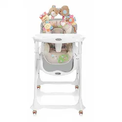 صندلی غذاخوری کودک پلی جیم دار Brevi مدل B.FUN خرس