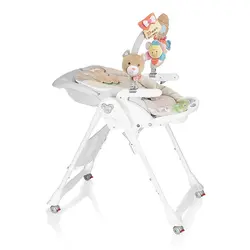 صندلی غذاخوری کودک پلی جیم دار Brevi مدل B.FUN خرس