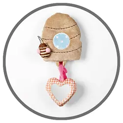 صندلی غذاخوری کودک پلی جیم دار Brevi مدل B.FUN خرس