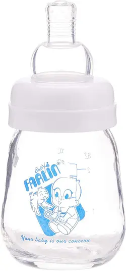 شیشه شیر پیرکس رنگ سفید 60 میل از بدو تولد فارلین FARLIN