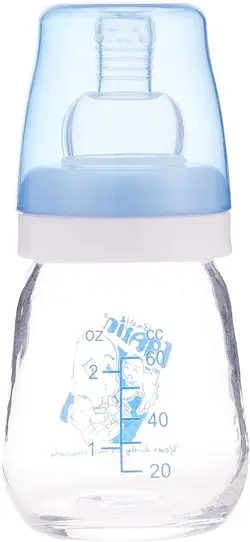 شیشه شیر پیرکس رنگ سفید 60 میل از بدو تولد فارلین FARLIN